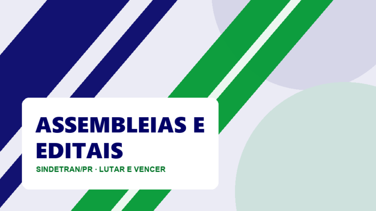 Assembleia Geral Extraordinária: 15 de setembro, em Maringá